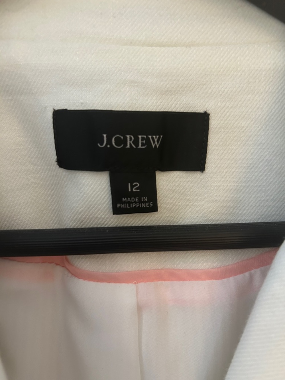 J. Crew White Double-Breasted Blazer with Gold Buttons - Picture 2 of 8